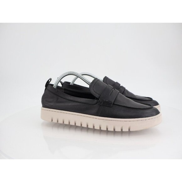 Vionic Uptown Loafer Women Size 11 Black Leather Slip On Platform Shoes - Picture 1 of 14